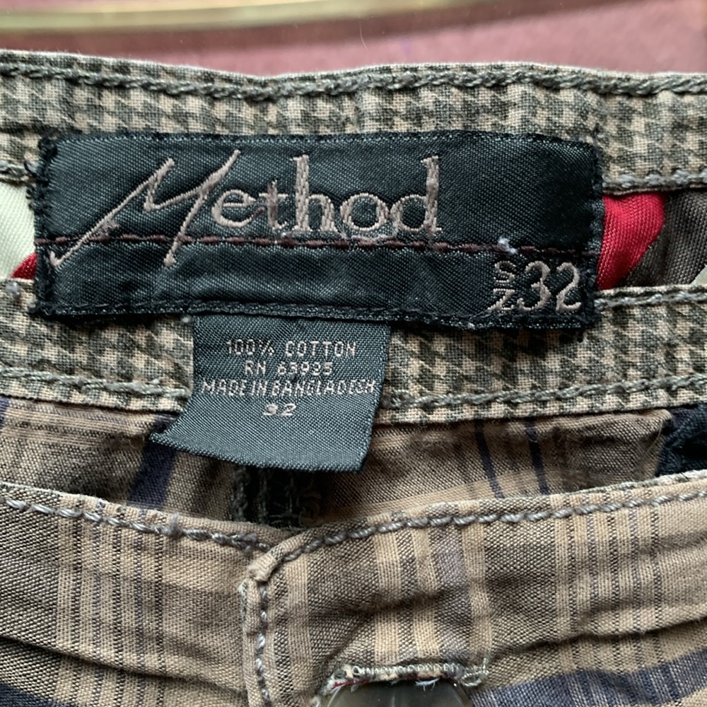 Plaid Men's Method Shorts - Picture 2 of 7